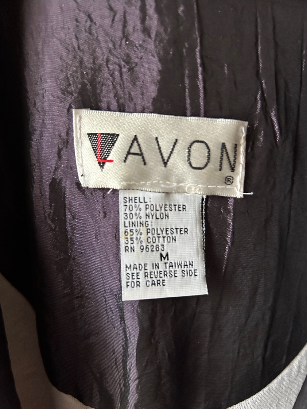Avon Purple Floral Jacket with Gold & Red AND Black Lightweight Turtleneck - Picture 5 of 5